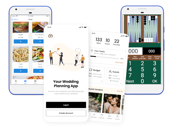 some example of our mobile apps